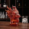 Szklany Ptak Butelka na Wino 3D Zwierzę Karafka na Whiskey 350ml Dekoracyjna Butelka Ekspozycja Alkoholi Artystyczna Karafka na Alkohole Wystrój Domowego Baru