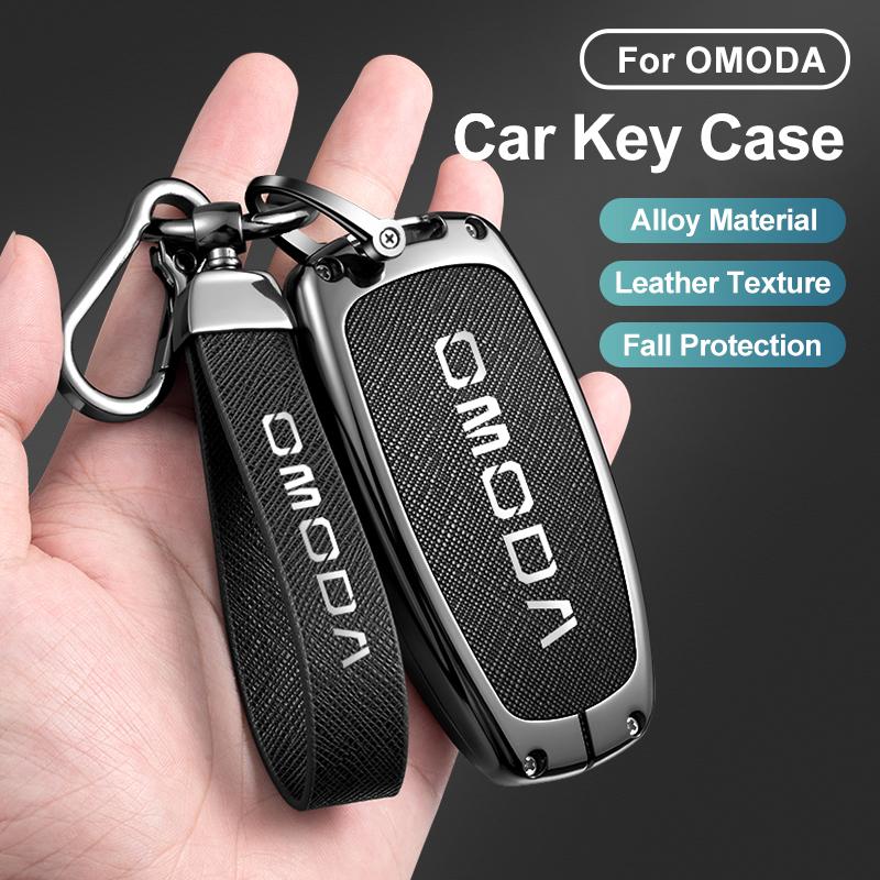 Zinc Alloy Auto Key Fob Cover Case Housing Mount Full Protector Fit For Chery Auto Omoda C5 5 Fx 7 8 Pro Plus Keyless Auto Accessories
