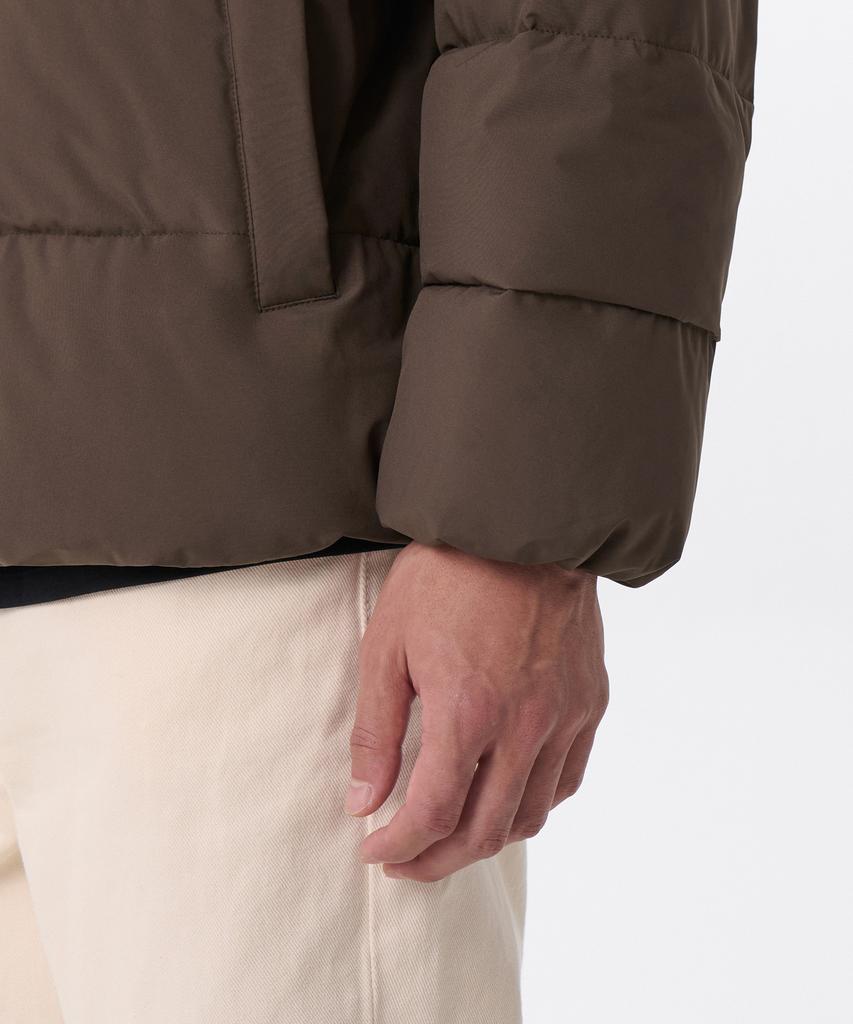 Musinsa Standard Daily Puffer Collarless Padded Jacket [Baroque Brown]