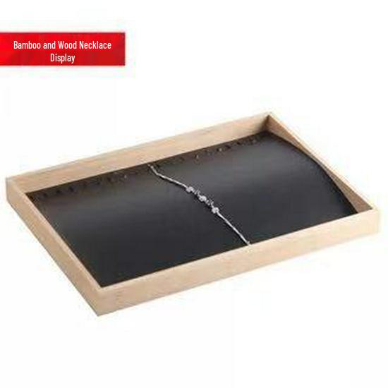 Bamboo Wooden Jewelry Tray for Necklaces  Bracelets Display