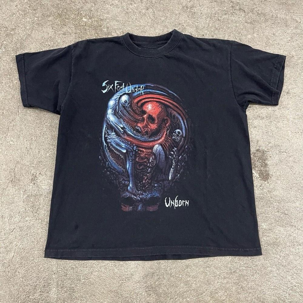 Six Feet Under Unborn European Tour Cotton Black Unisex S-234XL T-Shirt Unisex T-Shirt XL