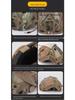 Camouflage Elastic Cord Helmet Cover for Tactical FAST Helmets