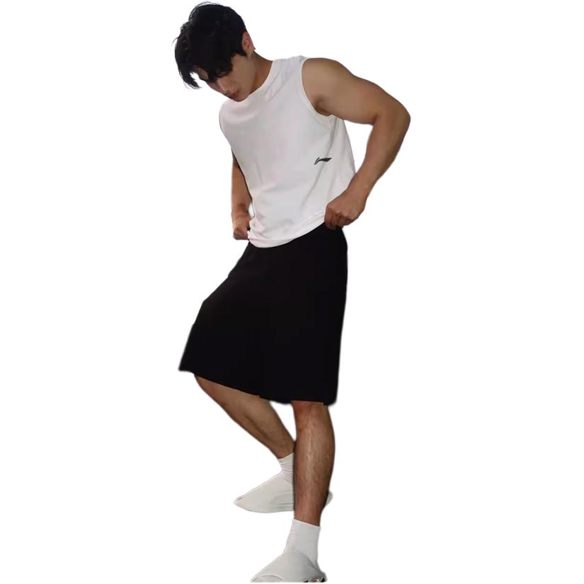 Li Ning Running Fitness Training Quick-Dry Sports Vest Men tops Cool-Black AVSU023-3