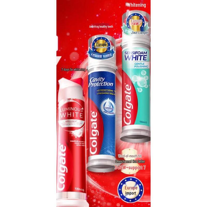 Colgate European Whitening Pump Toothpaste
