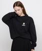 Graver [Unisex] Flowerboard Smile Sweatshirt_Black