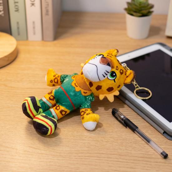 Mascot Plush Keychain FIFA Memorabilia Plush Soft Stuffed Animal Cute Soccer-Themed