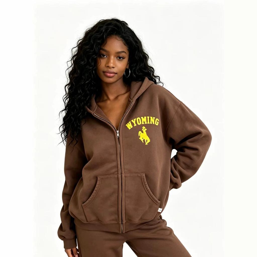 Autumn and winter new women's cotton sweater fashion street style loose casual hooded pullover