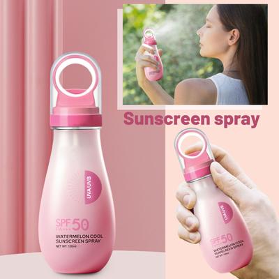 Watermelon Sunscreen Spray With High UV , Small Aperture, Waterproof, Sweat-proof, Refreshing And Oil-control 100ml