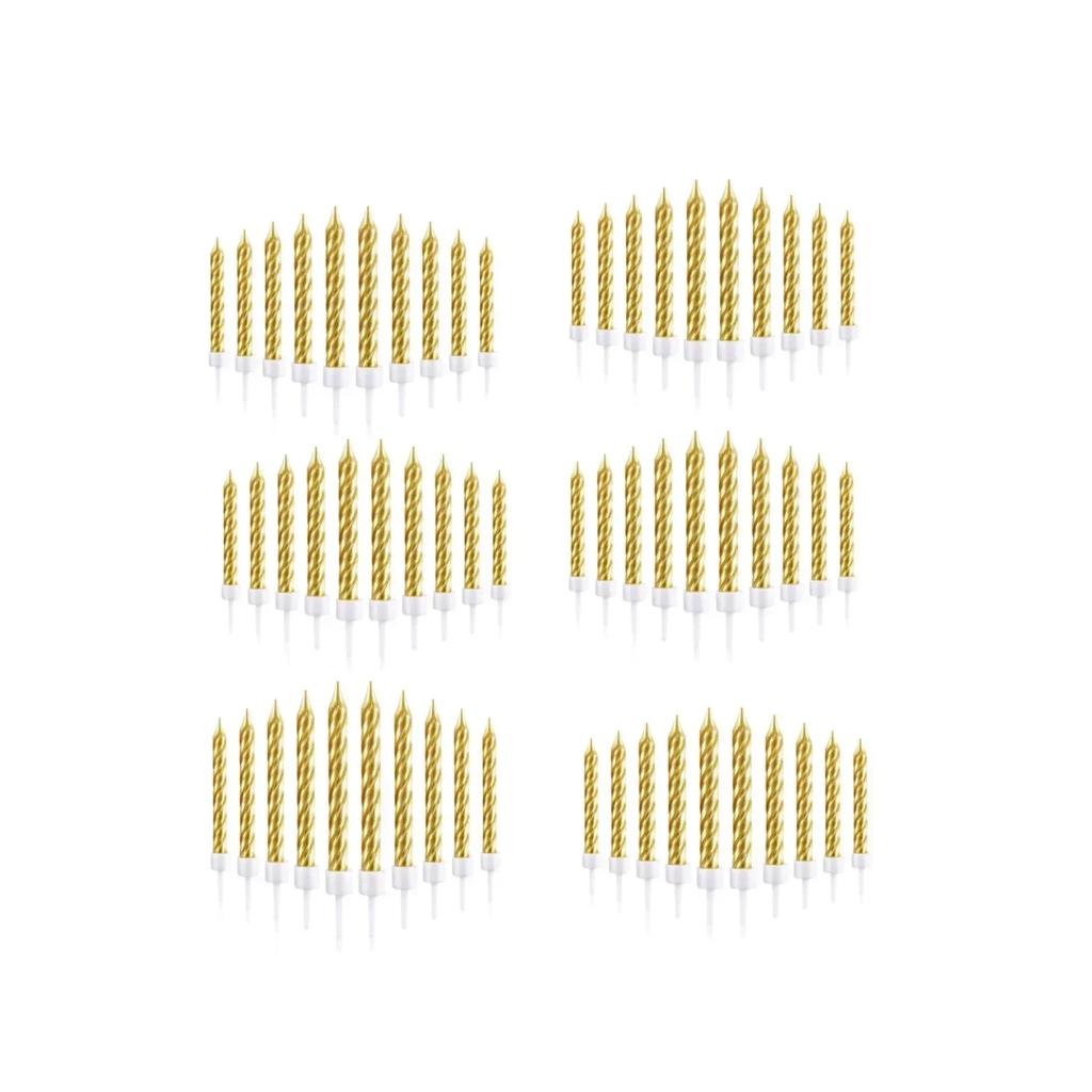 10 stk Gradient Bursdagskakelys Perfekt Jule Bryllupstema Fest Bursdagskakedekorasjoner