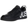 Just cavalli men's leather sneakers black azula - Size: 44