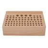 Leather Craft Tool Holder 76 Holes Durable Beech Diverse Sizes Widely Used Wooden Punch Tool Stand