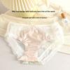 Female Spring and Summer Thin Sexy Lace Mesh Yarn Perspective Rear Hip Breathable Waist Underwear