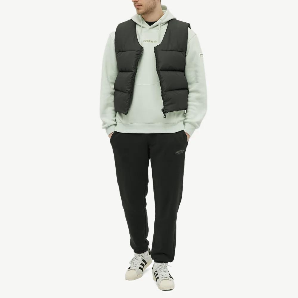 Adidas Originals Trefoil Logo Print Pullover Hoodie Men Tops Light-Blue HM2653