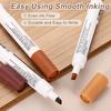3/5Pcs Furniture Repair Kit Patch Paint Pens Wood Furniture Markers Touch Up Wood Filler Sticks for Scratches Wooden Floor Table