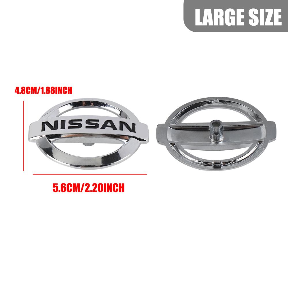 1Pc ABS Car Steering Wheel Logo Emblem Cover Sticker For Nissan Qashqai Patrol X-Trail Juke MICRA Altima Tiida Versa Leaf Serena