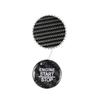 1x Black Carbon Fiber Car Engine Start Button Cover For Dodge Challenger 2015+