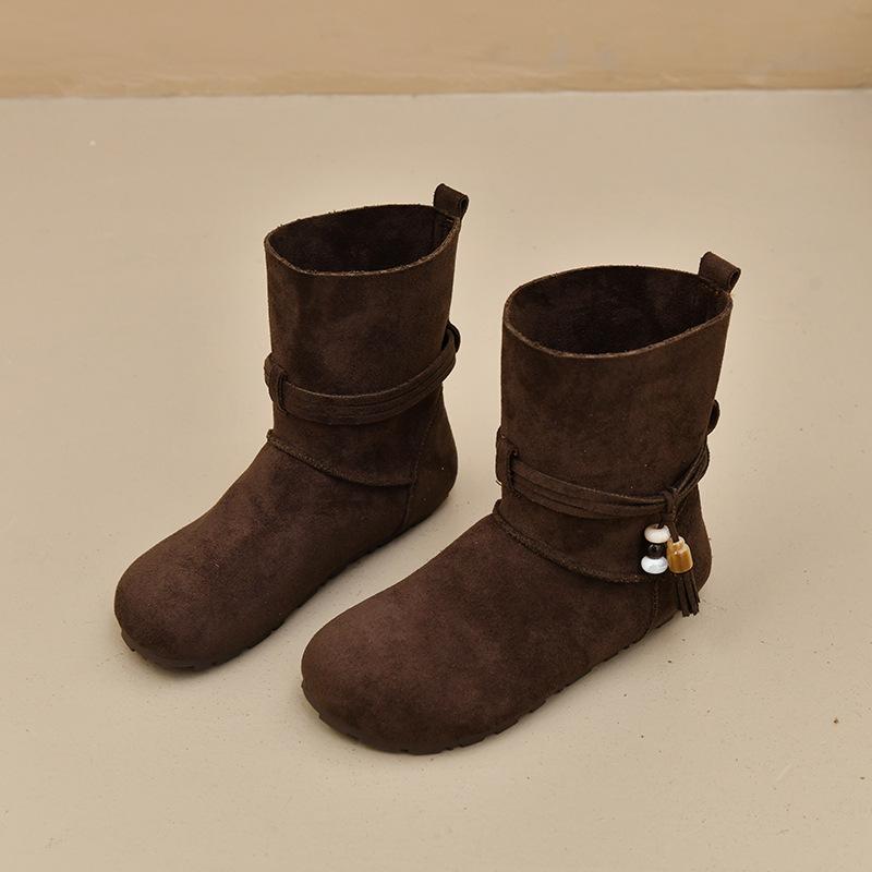 

Ретро британские ботильоны на плоской подошве женские 2025 новая осень высококлассные ботинки Мартина женские юбка облегающие ботинки 40 темно-коричневого