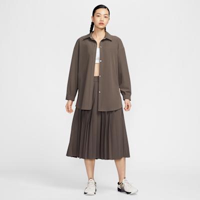 Nike Dri Fit Shirt Women's Ore Gray/Baroque Brown