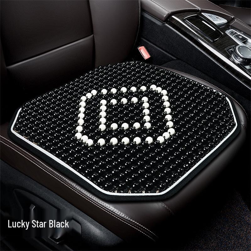 Atmungsaktives Autositzkissen mit Holzperlen - Sommerkühlung & Ganzjährige Belüftung