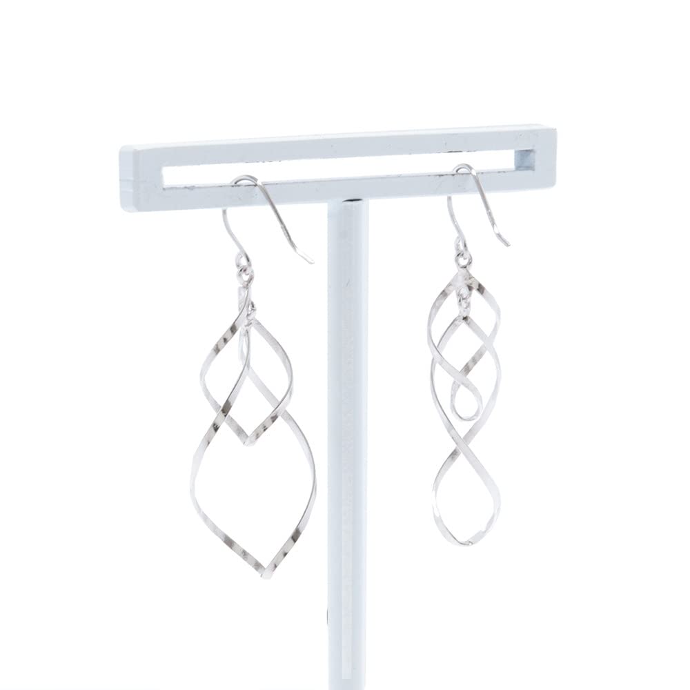 ESTELLE [Official] Women's Hook Earrings, Platinum, 0202-2121-0019-0000