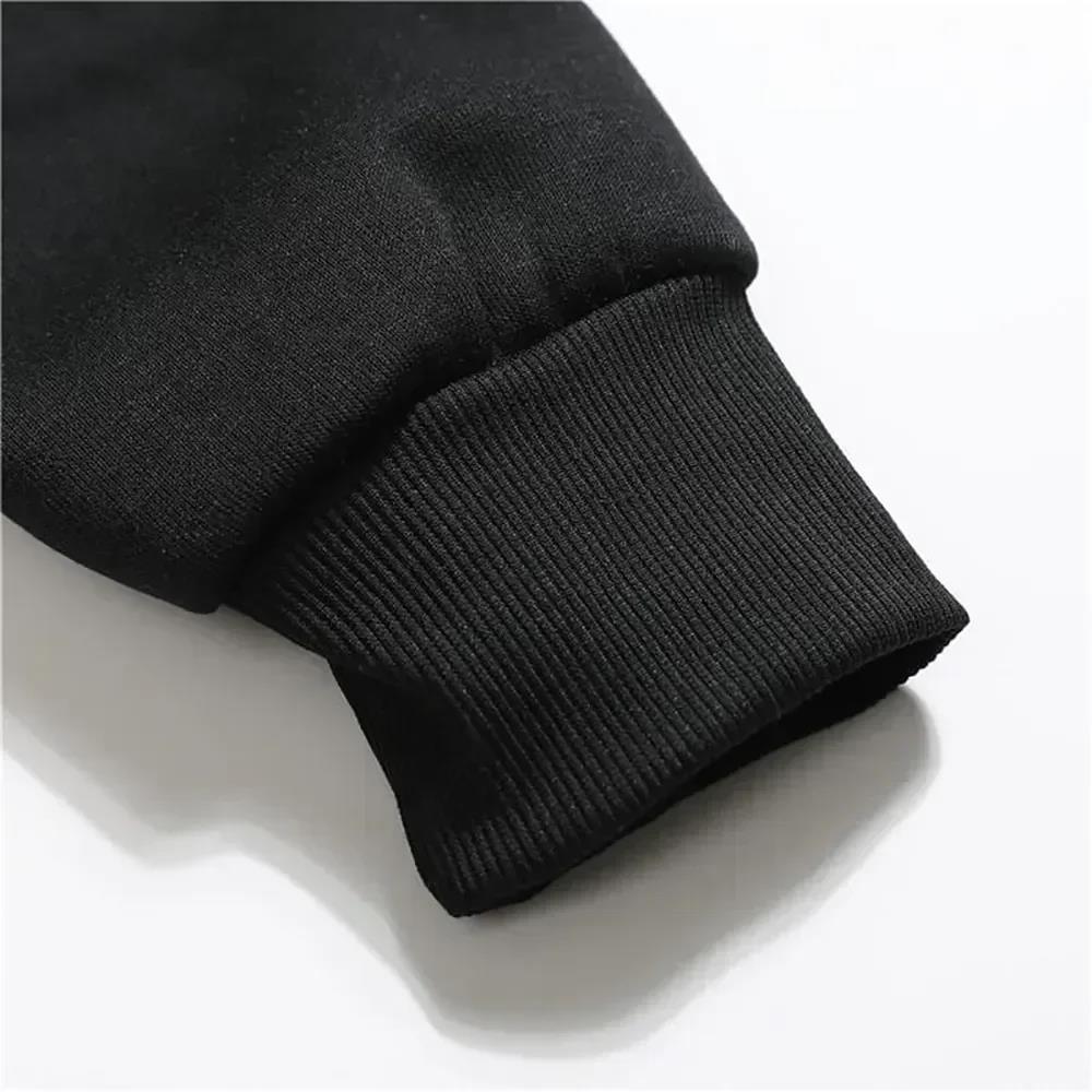 Winter 2025 Kapuzenpullover mit Fleece-Futter und überschnittenen Schultern - Europäischer & Amerikanischer Stil