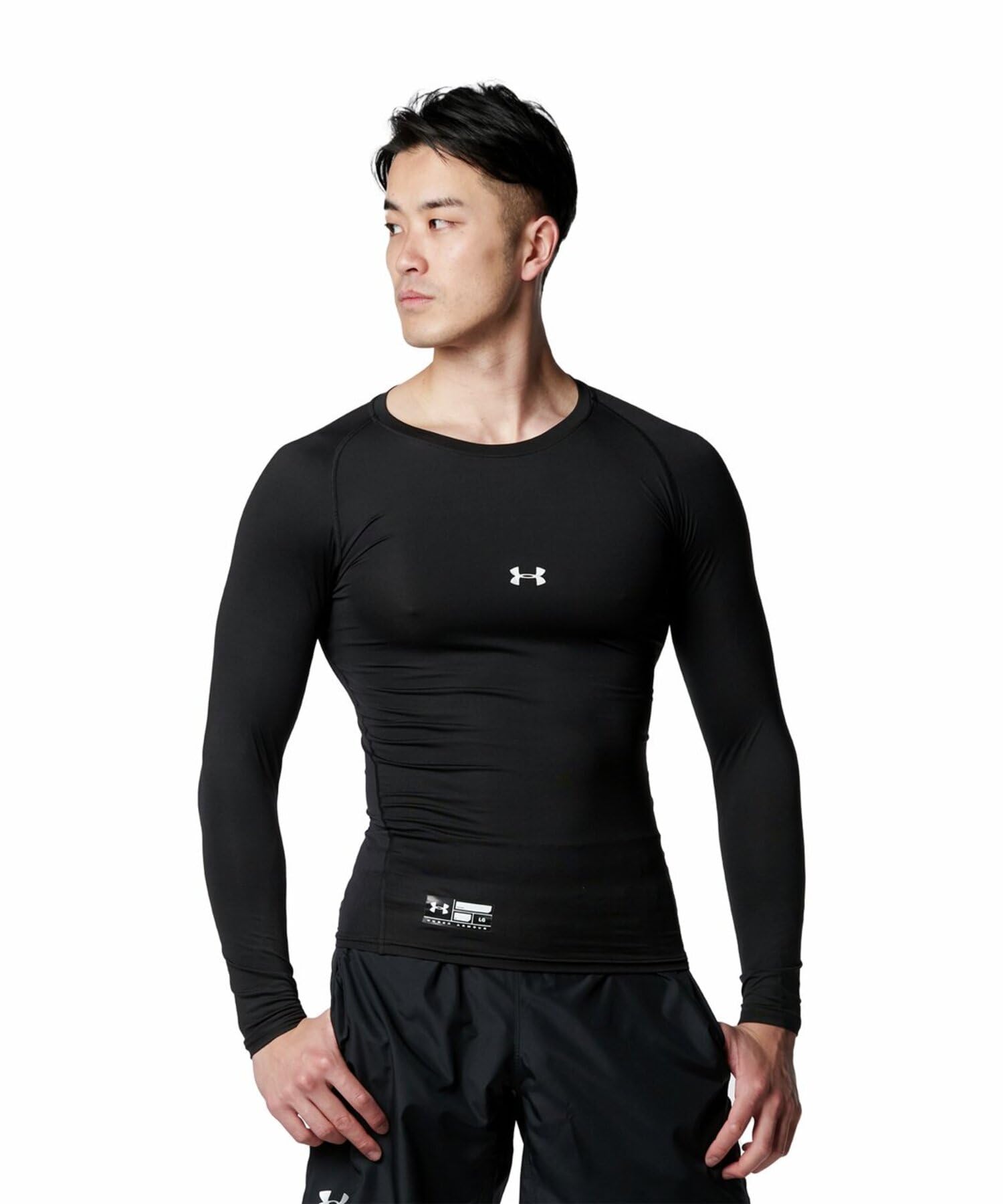 

Under Armour UA HG ARMOUR COMP LS CREW PK 001 Japan LG to Japanese size Men s (equivalent L) чёрный