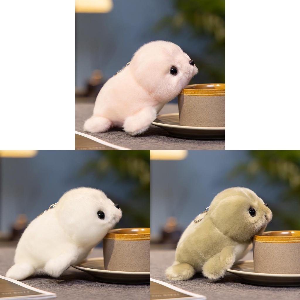 Fluffy Seal Adorable Plush Toy Cute Stuffed Animal For Kids Perfect Comfort Gift