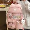 Schultasche hochwertig Mädchen Rucksack weiblich süß High-School-Schüler Mittelstufenschüler College-Student Schultasche klein Essen transparent Schmerzbeutel neu