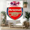 Love Arsenal Football Club Wall Decor Tapestry Art For Pet Memorial Birthdaywedding Party Backdrop Family Gift
