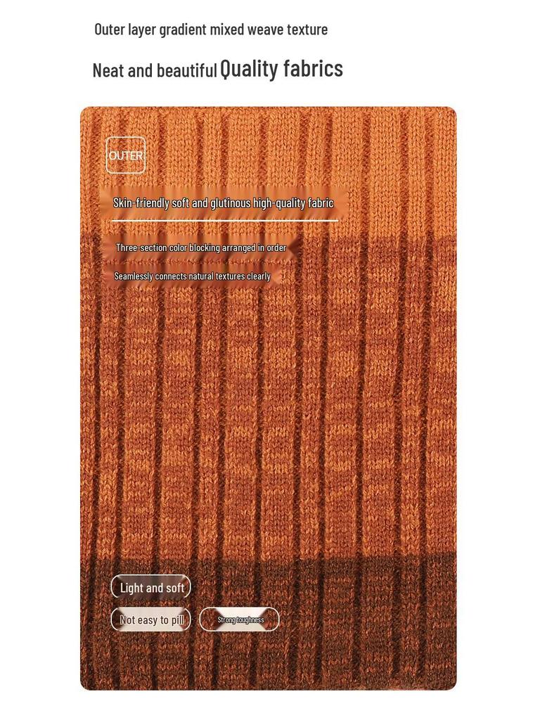 Men's and Women's Winter Cold-Proof Knitted Gloves, Hat, and Scarf Set - Warm and Thickened for Outdoor Use