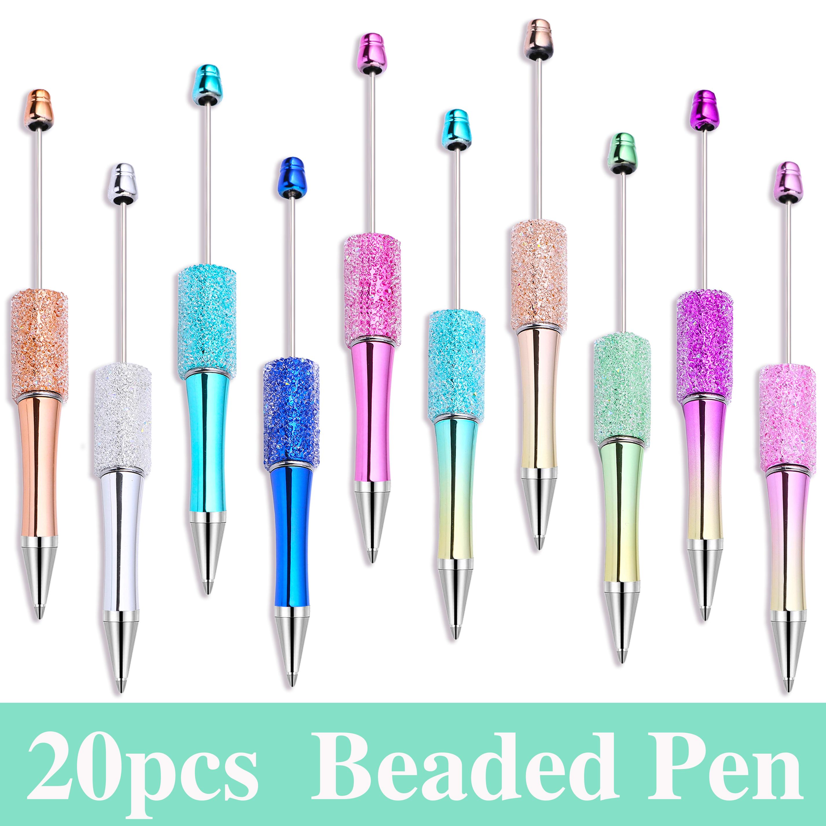 

20 шт. оптовая продажа полноразмерная звезда ручка с бисером креативный набор наклеек своими руками шариковые ручки с бисером в виде бриллиантов 10 Colors x 150Pcs чёрный