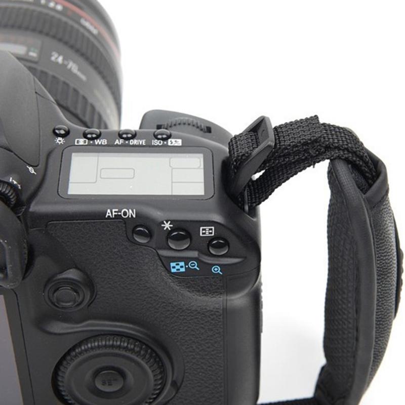 Camera Hand Strap Quick-Release Soft Grip Adjustable Wrist Belt Leather Hand Grip Strap for DSLR and Mirrorless Cameras