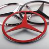New C200 E200  For Mercedes Benz 1PCS 70mm Car Engine Badge Hood Stickers 3D Metal Emblem Decoration Decal for Mercedes Benz AMG