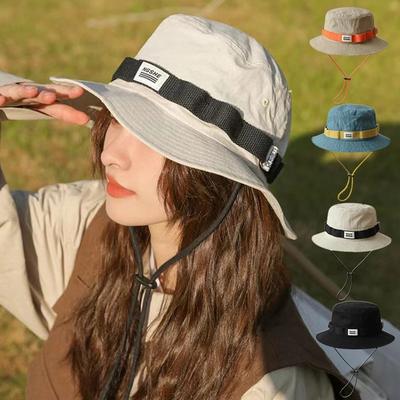Japanese Wide Brim Sunshade Bucket Hat - Summer Fisherman Cap, Lightweight Breathable for Men Women, Outdoor Camping Outing