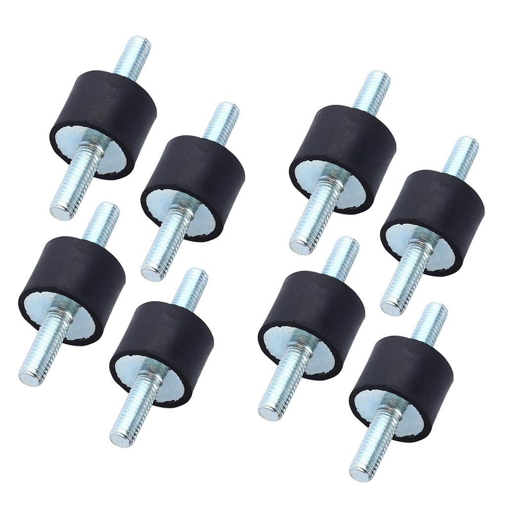 8 Stück Gummi-Isolatorhalterungen Antivibrationsbolzen Doppelseitige Schraube M6 20x15