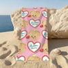 Cute Cartoon B-Butterbear Beach Towel For Beaches Yoga Studios Gyms Hot Springs Swimming Pools And Picnics