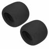uxcell Foam Microphone Cover, Thick Sponge, 60mm Outer Diameter, Handheld Microphone Windscreen, Black, KTV, Pack of 2