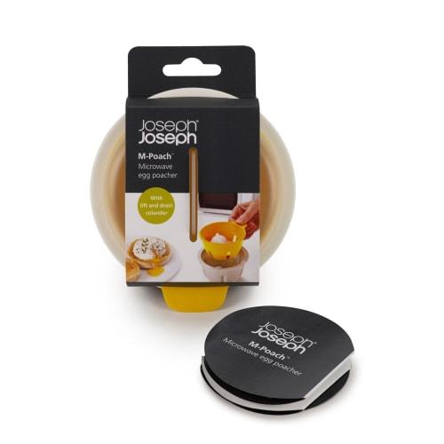 Joseph Joseph Microwave Poached Egg Cooker, M-Cuisine (White/Yellow) 20123