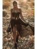 Hot Sale White Mesh Long Dress - Muse Macy Collection