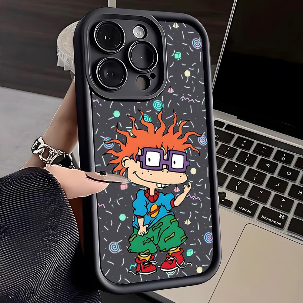 Funny Cartoon R-Rugrats Phone Case For IPhone 16 Pro Max 15 Pro 14 Plus 13 12 11 XR XS Max X 7 8 Plus Soft TPU Back Cover