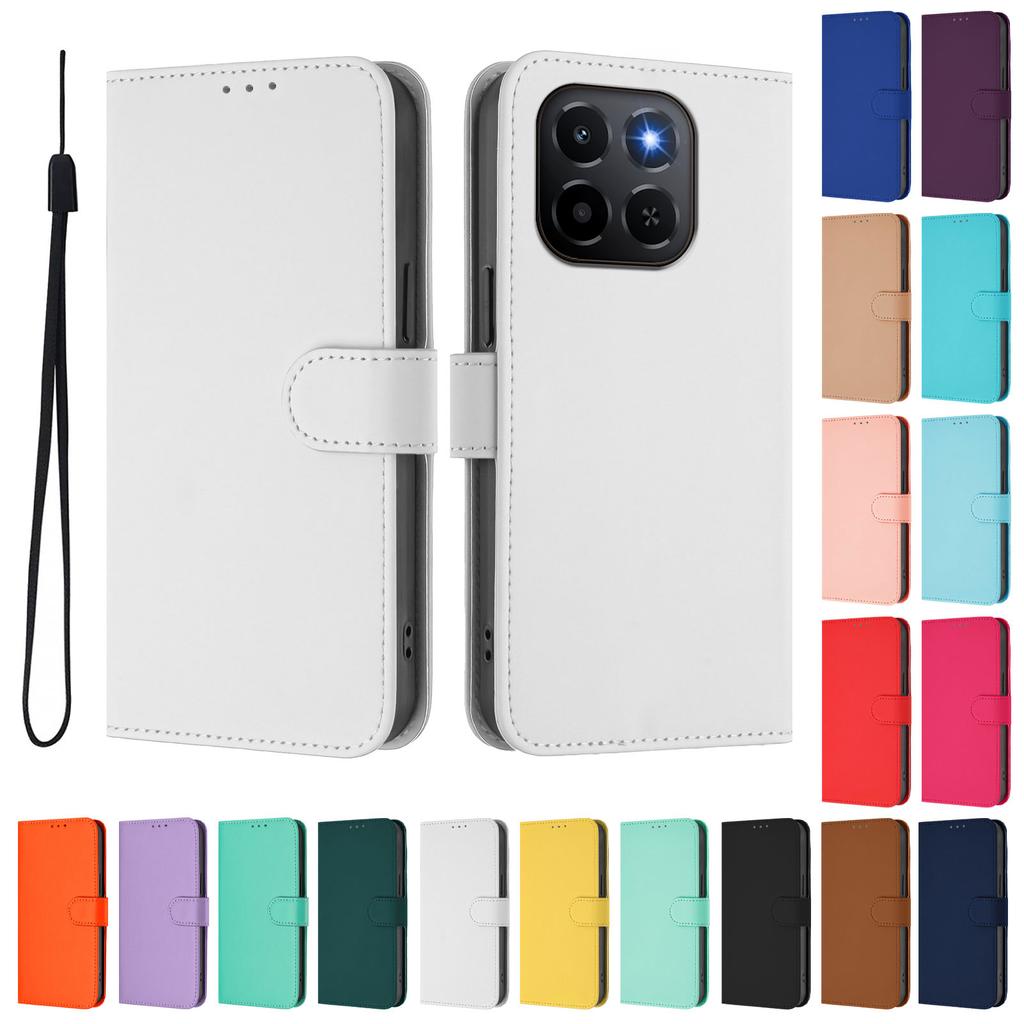 TIANYUE Custodia anti RFID per Honor Magic6, custodia portafoglio in pelle PU con porta carte per Honor Magic6-Rosa