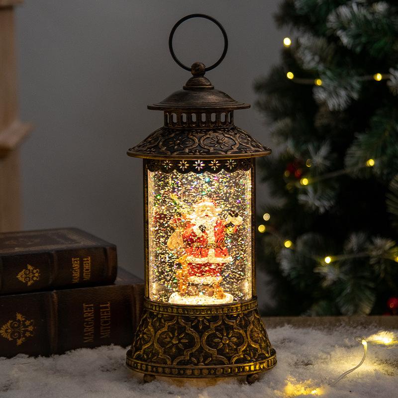 Christmas decoration crystal ball music box snowflakes wind lantern creative Christmas gift