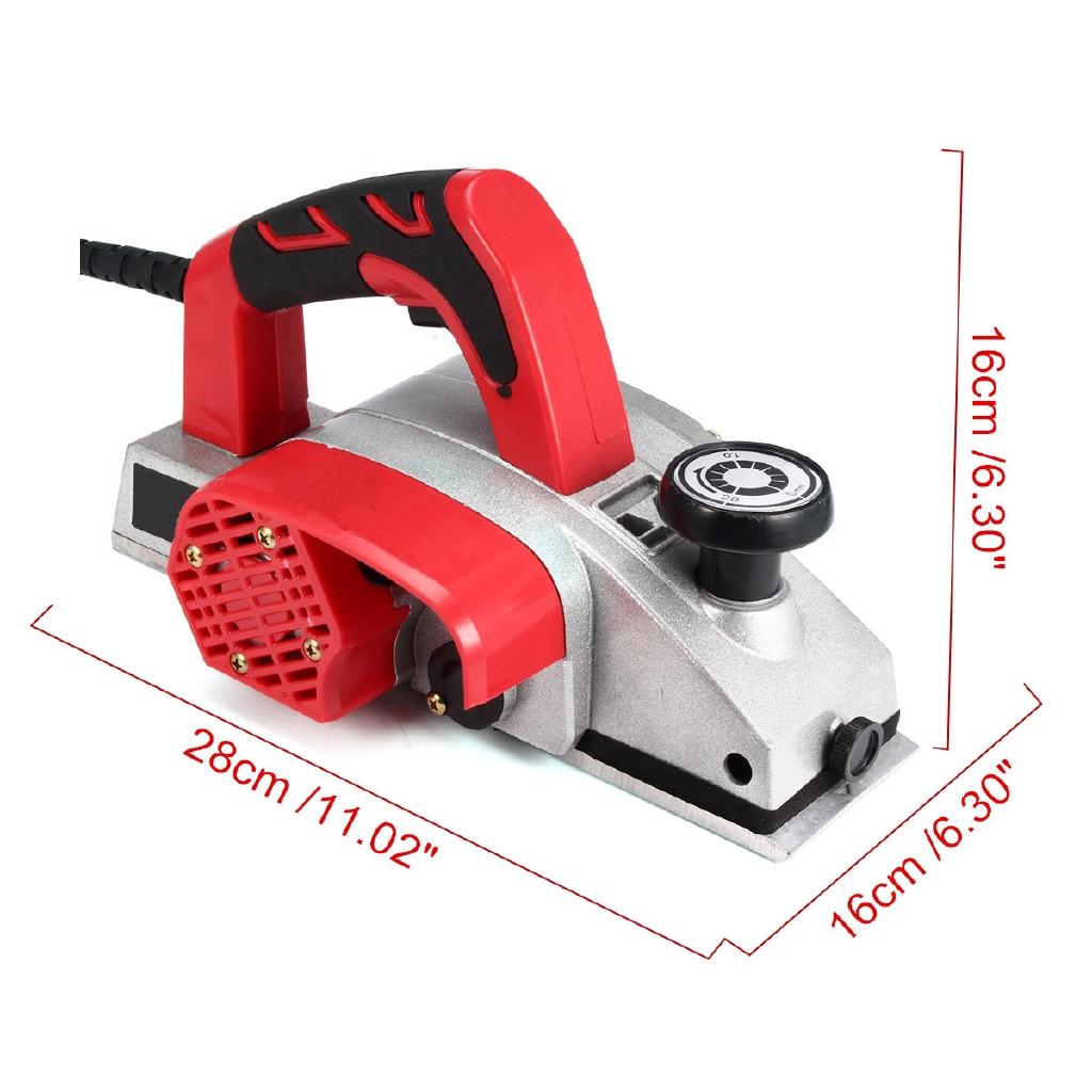 1000W Powerful Electric Planer 82mm Wood Hand Planer Aluminum Alloy Carpenter Woodworking DIY Wood Surface File Tool