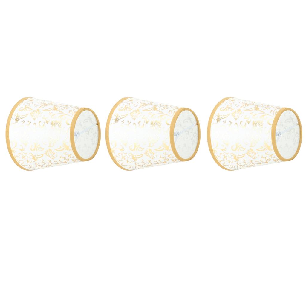 Cloth Lampshade Clip On Installation Modern Fabric Lamp Shades for E14 Bulb Chandelier Table Lamp 3pcs