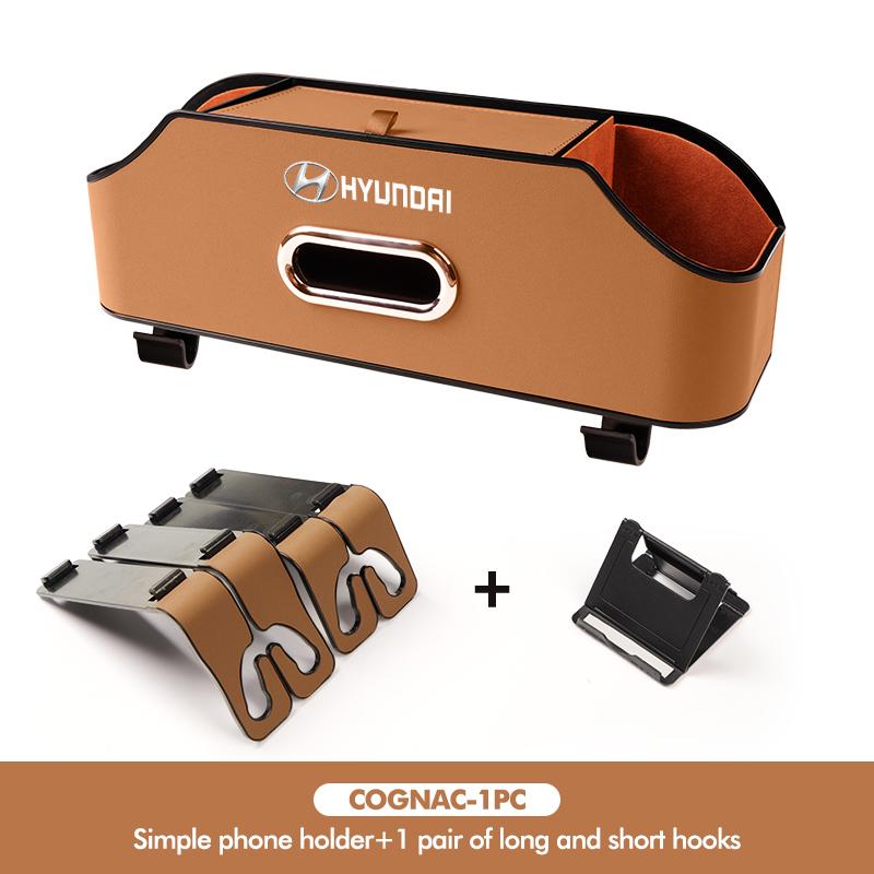 Car Seat Back Cup Holder Storage Box Tissue Box Hook Phone Holder For Hyundai Ioniq Sonata Elantra Solaris Creta Accent SantaFe RR8