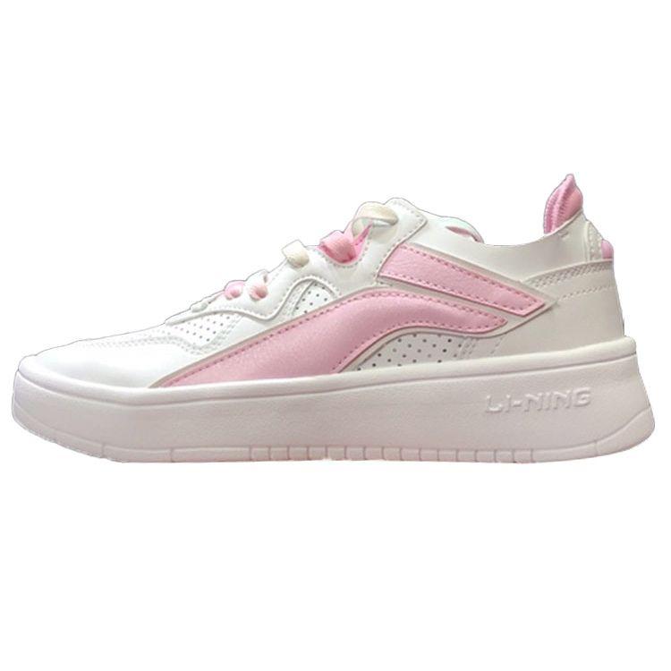 

Li Ning We Wo Slite Low Top Скейтборды Женские Скейтборды Розовые Белые AGCQ124-3