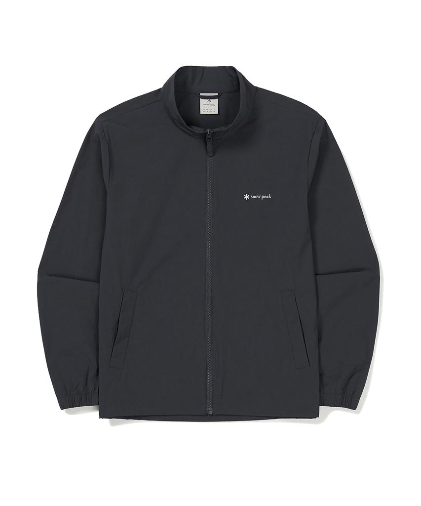 Snowpeak Apparel Thin Tech Woven Stand Neck Windbreaker Charcoal Navy (S24Mmswb34)