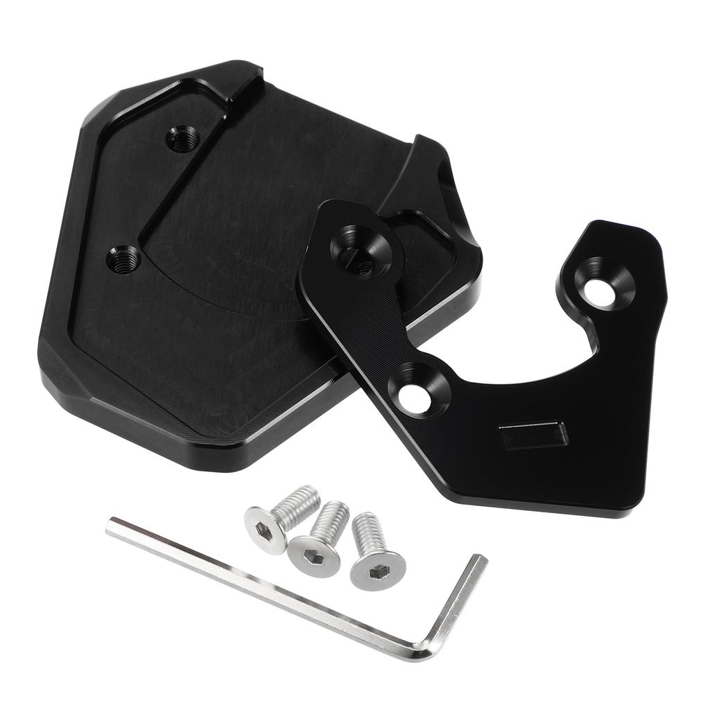 uxcell Motorcycle Kickstand Plate Pad Aluminum Alloy Compatible with Suzuki