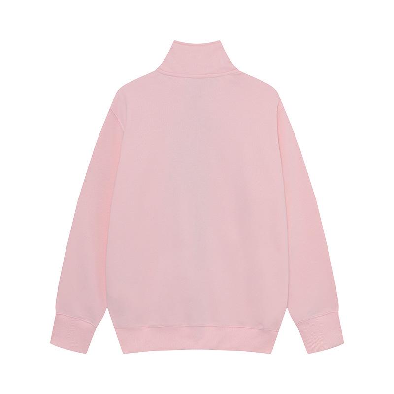 Cross Classic STEIN Stehkragen Reißverschluss Strickjacke Frottee Ärmel Abzeichen Lässige Herrenjacke