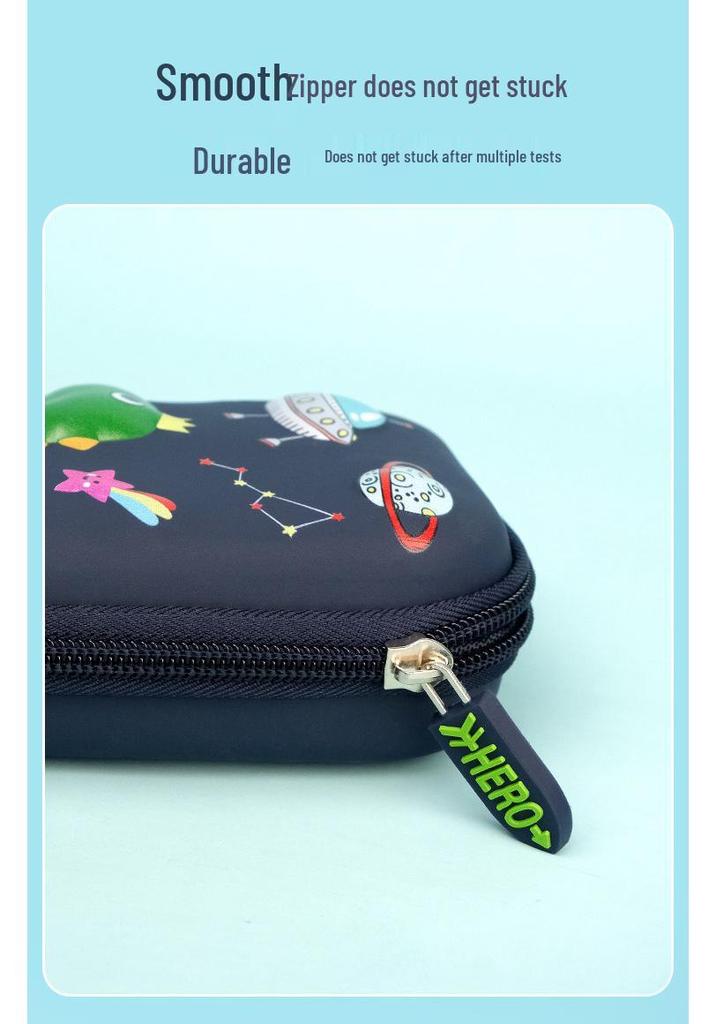 3D Stereo Pencil Case: Large Capacity, Dirt-Resistant, Cute Milky White School Supplies Stationery Bag